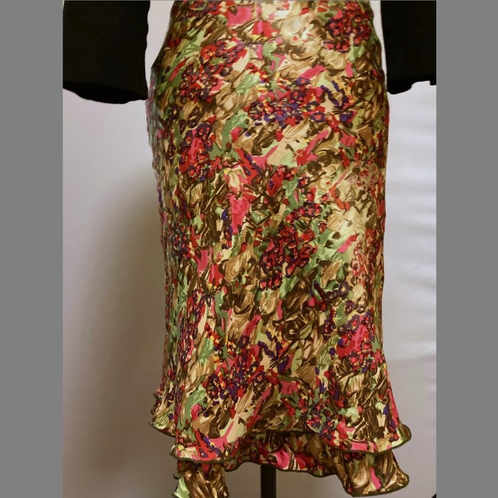 Bias cut silk vintage Hartnell skirt